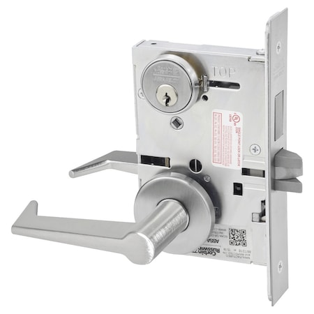 Corbin Russwin Dormitory or Entrance Mortise Lock, ES Lever, A Rose, Satin Chrome ML2065 ESA 626